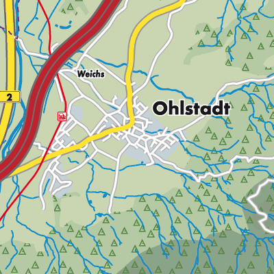 Übersichtsplan Ohlstadt