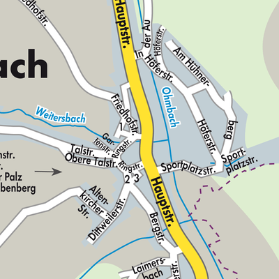 Stadtplan Ohmbach