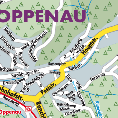 Stadtplan Oppenau