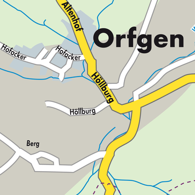 Stadtplan Orfgen