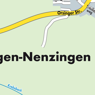 Stadtplan Orsingen-Nenzingen