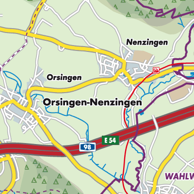Übersichtsplan Orsingen-Nenzingen