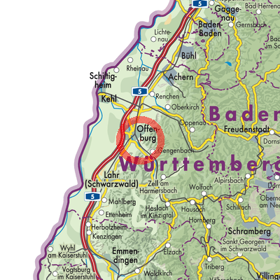 Landkarte Ortenberg