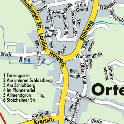 Stadtplan Ortenberg
