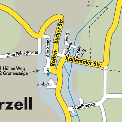 Stadtplan Osterzell