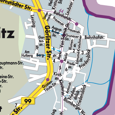 Stadtplan Ostritz