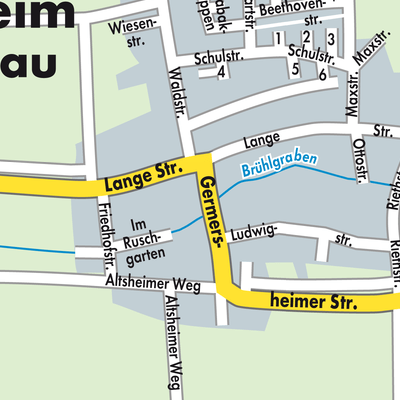 Stadtplan Ottersheim bei Landau