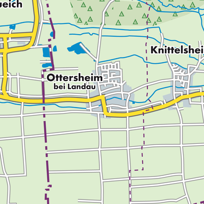 Übersichtsplan Ottersheim bei Landau