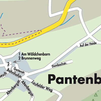Stadtplan Pantenburg
