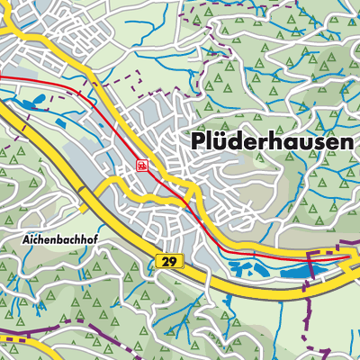Übersichtsplan Plüderhausen