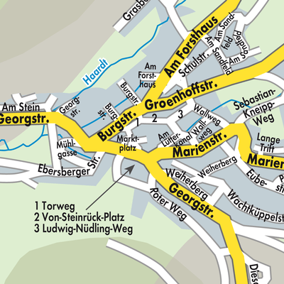 Stadtplan Poppenhausen (Wasserkuppe)