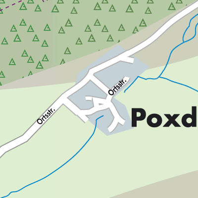 Stadtplan Poxdorf