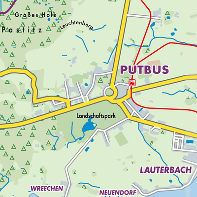 Übersichtsplan Putbus