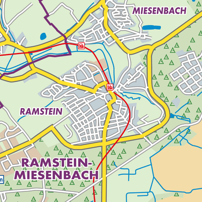 Übersichtsplan Ramstein-Miesenbach