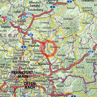 Landkarte Ranstadt