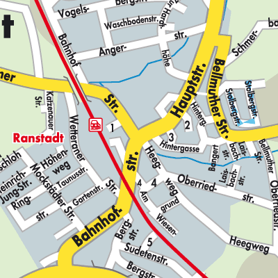Stadtplan Ranstadt