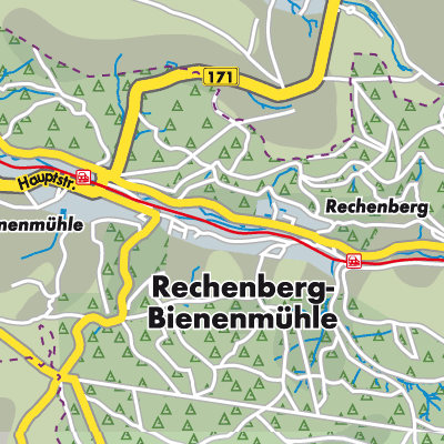 Übersichtsplan Rechenberg-Bienenmühle