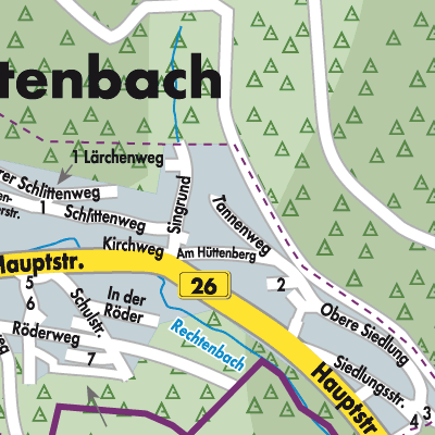 Stadtplan Rechtenbach