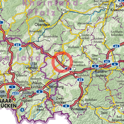 Landkarte Rehweiler