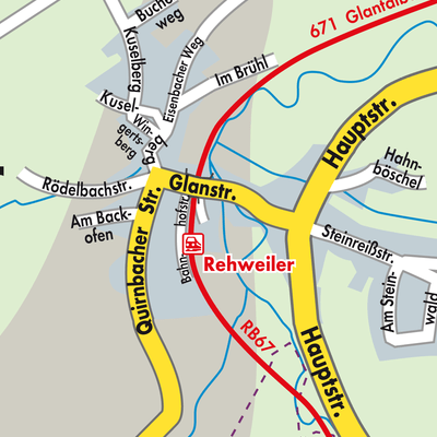 Stadtplan Rehweiler