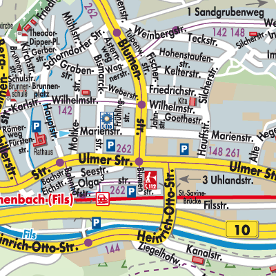 Stadtplan Reichenbach an der Fils