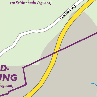 Stadtplan Reichenbach im Vogtland