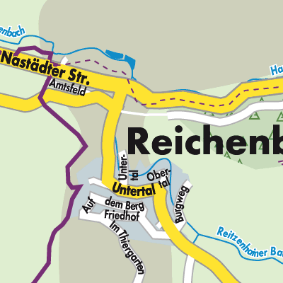 Stadtplan Reichenberg