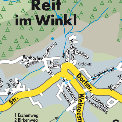 Stadtplan Reit im Winkl
