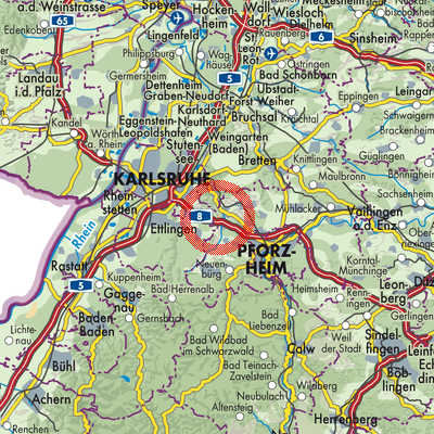 Landkarte Remchingen