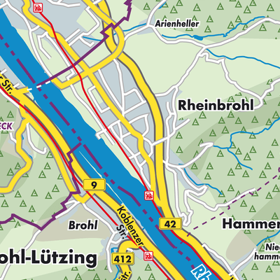 Übersichtsplan Rheinbrohl