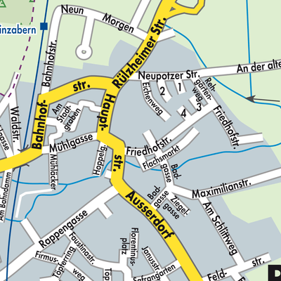 Stadtplan Rheinzabern