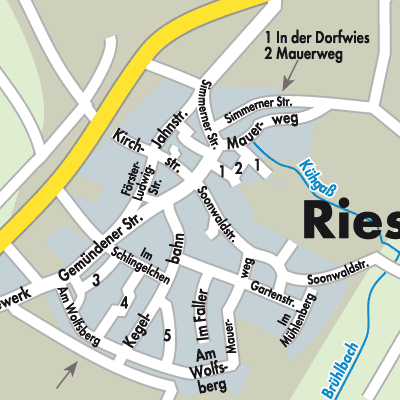 Stadtplan Riesweiler