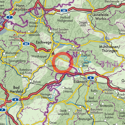 Landkarte Ringgau