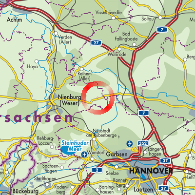 Landkarte Rodewald