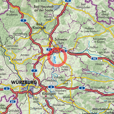 Landkarte Röthlein