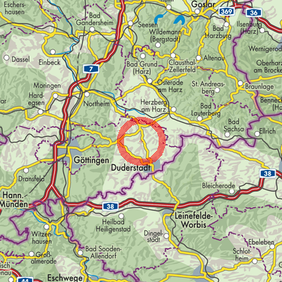 Landkarte Rollshausen