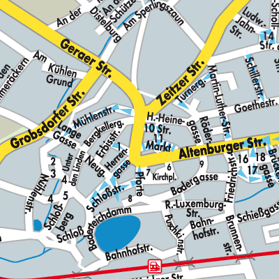Stadtplan Ronneburg