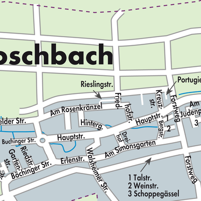 Stadtplan Roschbach
