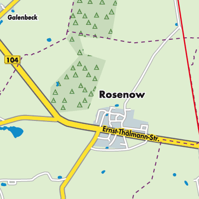 Übersichtsplan Rosenow