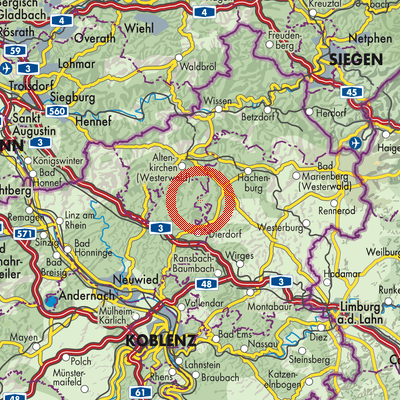 Landkarte Roßbach