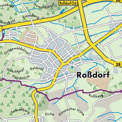 Übersichtsplan Roßdorf