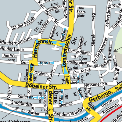 Stadtplan Roßwein