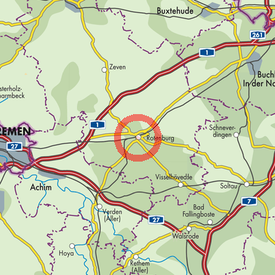 Landkarte Rotenburg