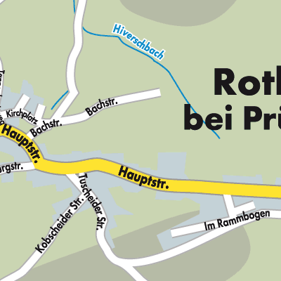 Stadtplan Roth bei Prüm