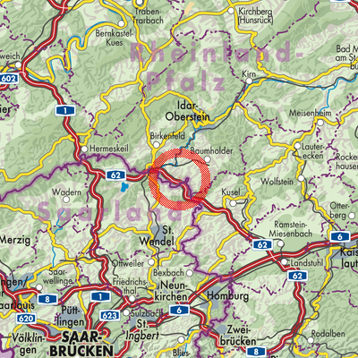 Landkarte Rückweiler