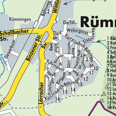 Stadtplan Rümmingen