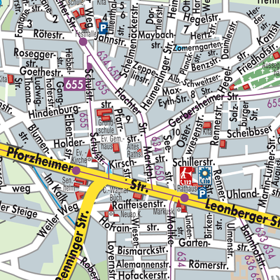 Stadtplan Rutesheim