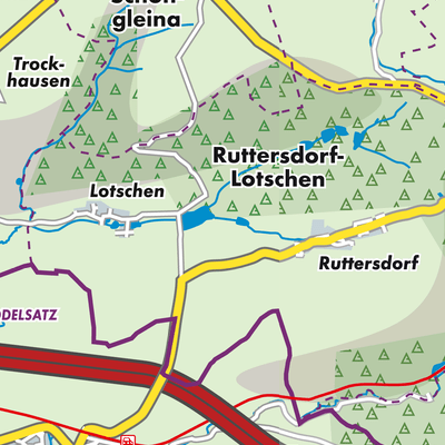 Übersichtsplan Ruttersdorf-Lotschen
