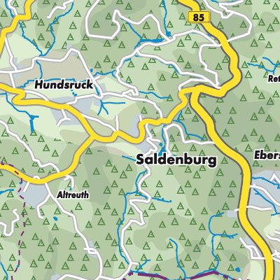 Übersichtsplan Saldenburg