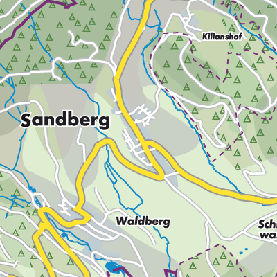 Übersichtsplan Sandberg